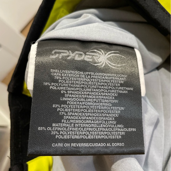 Spyder XTL Thinsulate Winger Snow Ski Pants Neon Green Women Size 8 - Picture 5 of 12